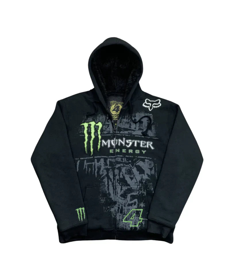 Fox Monster Energy Zip Hoodie Collection